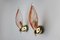 Pink Leaf Sconces from Mazzega Murano, Italy, 1970s Set of 2, Image 1