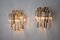 Wandlampen mit 2 Ebenen aus Muranoglas von Venini, Italien, 1970er, 2er Set 2