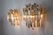 Wandlampen mit 2 Ebenen aus Muranoglas von Venini, Italien, 1970er, 2er Set 4