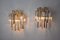 Wall Lamps with 2 Levels in Murano Glass, Italy, 1970s, Set of 2 2