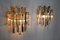 Wandlampen mit 2 Ebenen aus Muranoglas, Italien, 1970er, 2er Set 5