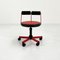 Adjustable Red Desk Chair from Bieffeplast, 1980s 2