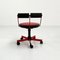 Adjustable Red Desk Chair from Bieffeplast, 1980s 4