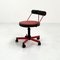 Adjustable Red Desk Chair from Bieffeplast, 1980s 1