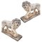 Vintage Lion Sculptures on Cement, Set of 2, Image 9