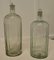Large 19th Century Clear Glass Pharmacy Poison Bottles, Unkns, Set of 2 10