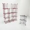 Red Modular Metal Shelf, 1980s 4