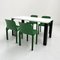 Eretteo Dining Table with Black Feet by Örni Halloween for Artemide, 1970s 5