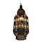 Dachlampe aus Metall mit Farbkristallen im marokkanischen Stil 2