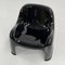 Schwarze Toga Stühle von Sergio Mazza für Artemide, 1960er, 2er Set 4