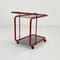 Red Postmodern Bar Wagon Serving Trolley, 1980s, Image 5