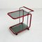 Red Postmodern Bar Wagon Serving Trolley, 1980s 3