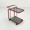 Red Postmodern Bar Wagon Serving Trolley, 1980s, Image 1