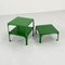 Green Demetrio 45 Stacking Side Tables by Vico Magistretti for Artemide, 1970s, Set of 3 3