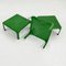 Green Demetrio 45 Stacking Side Tables by Vico Magistretti for Artemide, 1970s, Set of 3 4