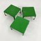 Green Demetrio 45 Stacking Side Tables by Vico Magistretti for Artemide, 1970s, Set of 3 2