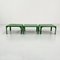 Green Demetrio 45 Stacking Side Tables by Vico Magistretti for Artemide, 1970s, Set of 3 7