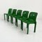 Grüner Selene Stuhl von Vico Magistretti für Artemide, 1970er 1