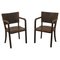 Bentwood Writing Desk Armchairs, Czechoslovakia, 1950s, Set of 2 1