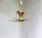 Minimalist Ceiling Lights Sunburst in Brass, 1960s, Set of 2, Image 2