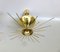 Minimalist Ceiling Lights Sunburst in Brass, 1960s, Set of 2, Image 13