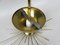 Minimalist Ceiling Lights Sunburst in Brass, 1960s, Set of 2 25