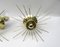 Minimalist Ceiling Lights Sunburst in Brass, 1960s, Set of 2, Image 8