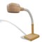 German Beige Plastic Adjustable Goose Neck Desk Lamp, 1970s 1