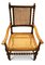 Antique Walnut Barley Twist Library Armchair with Cane Seat and Rear, 1800s 5