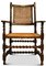 Antiker Barley Twist Bibliothekssessel aus Nussholz mit Sitz und Rückenlehne aus Rohrgeflecht, 1800er 2