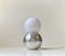 Scandinavian Dual Sphere Table Lamp in Polished Aluminum, 1980s 2