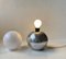 Lampada da tavolo a doppia sfera in alluminio lucidato, Scandinavia, anni '80, Immagine 5