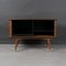 Mid-Century Sideboard aus Teak mit Rolltüren, Norwegen, 1960er 3