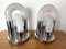 Italian Murano Glass Metal Chrome Lamps by Aldo Nason for Mazzega, 1970s, Set of 2 4