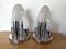 Italian Murano Glass Metal Chrome Lamps by Aldo Nason for Mazzega, 1970s, Set of 2 7