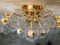 Applique Poliedri in vetro di Murano con struttura in metallo dorato a 24 carati di Simoeng, set di 2, Immagine 2