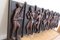 African Carved Wood Fresco of Musicians, 1960s, Image 9