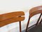Vintage Scandinavian Style Dining Chairs in Teak and Fabric, 1950s, Set of 4 12