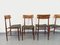 Vintage Scandinavian Style Dining Chairs in Teak and Fabric, 1950s, Set of 4 10