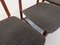 Vintage Scandinavian Style Dining Chairs in Teak and Fabric, 1950s, Set of 4 4