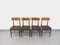 Vintage Scandinavian Style Dining Chairs in Teak and Fabric, 1950s, Set of 4, Image 1
