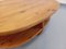 Vintage Modernist Oval Coffee Table in Pine, 1970s 4