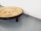 Vintage Oval Coffee Table Dark Wood and Ceramic by Roger Capron for Vallauris, 1960s 7