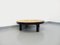 Vintage Oval Coffee Table Dark Wood and Ceramic by Roger Capron for Vallauris, 1960s 10