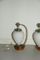 Italian Glass & Brass Table Lamps, 1950s, Set of 2, Image 2