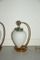Lámparas de mesa italianas de vidrio y latón, años 50. Juego de 2, Imagen 3