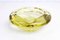 Gelber Aschenbecher aus Muranoglas aus Muranoglas, 1960er 1