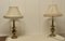 Large Bulbous Brass Table Lamps, 1890s, Set of 2 4