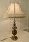 Large Bulbous Brass Table Lamps, 1890s, Set of 2 8