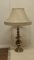 Large Bulbous Brass Table Lamps, 1890s, Set of 2 3